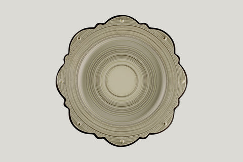 SCALLOP PLATE, 13"D, IVORIS_3