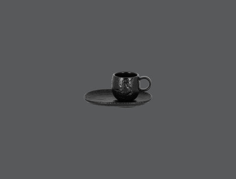 OVAL SAUCER FOR RKCU09, 5.9"L, 4.35"W, BLACK_0