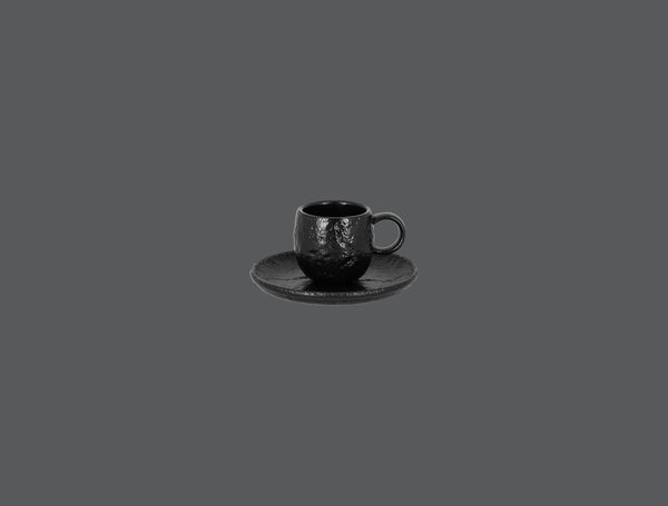 ROUND SAUCER FOR RKCU09, 5.1"D, BLACK_0