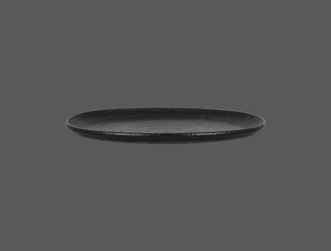 OVAL COUPE PLATTER, 12.6"L, 9.25"W, BLACK_1