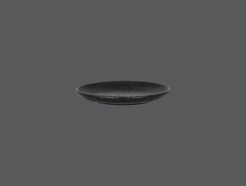 ROUND FLAT COUPE PLATE, 8.25"D, BLACK_1