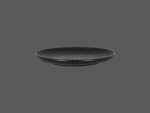 ROUND FLAT COUPE PLATE, 11"D, BLACK_1