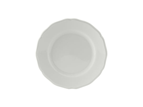Tuxton Plate 6 ½" Charleston Porcelain White Scalloped
