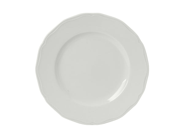 Tuxton Plate  Plate 9" Charleston Porcelain White Scalloped_0