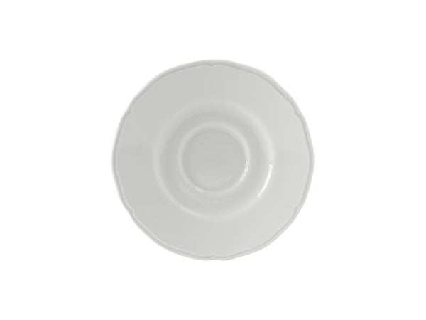 Tuxton Saucer 6" Charleston Porcelain White Scalloped