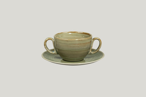 SAUCER FOR COFFEE CUP, 6.7"D, EMERALD_0