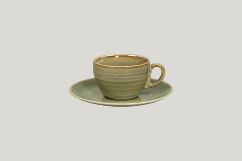 SAUCER FOR COFFEE CUP, 6.7"D, EMERALD_1