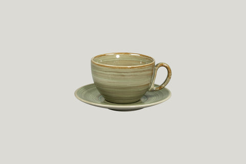 SAUCER FOR COFFEE CUP, 5.9"D, EMERALD_2