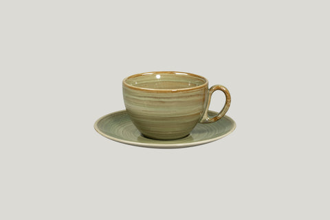 SAUCER FOR COFFEE CUP, 6.7"D, EMERALD_2