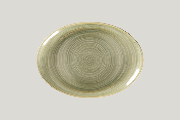 OVAL PLATTER, 12.6"L, 9.05"W, EMERALD_0