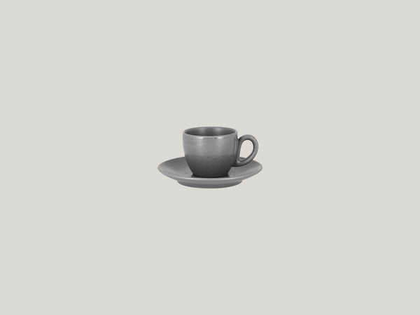 SAUCER FOR ESPRESSO CUP KR116CU08, 5.1"D, GREY_0