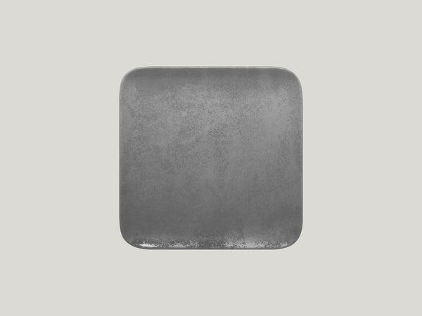 SQUARE PLATE, 9.45"L, 9.45"W, GREY_0