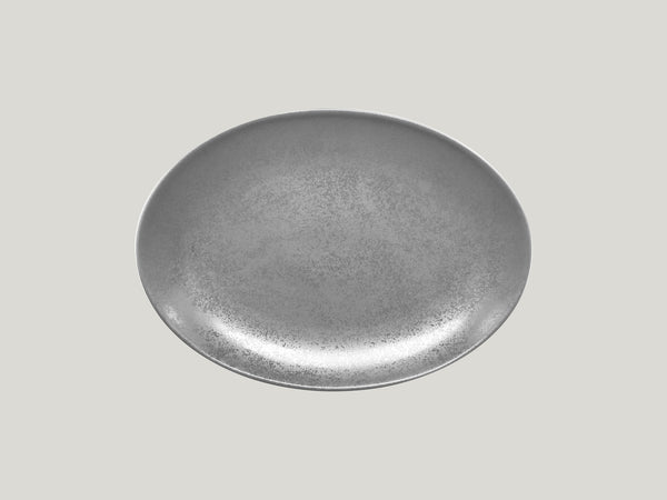 OVAL PLATTER, 12.6"L, 9.5"W, GREY_0