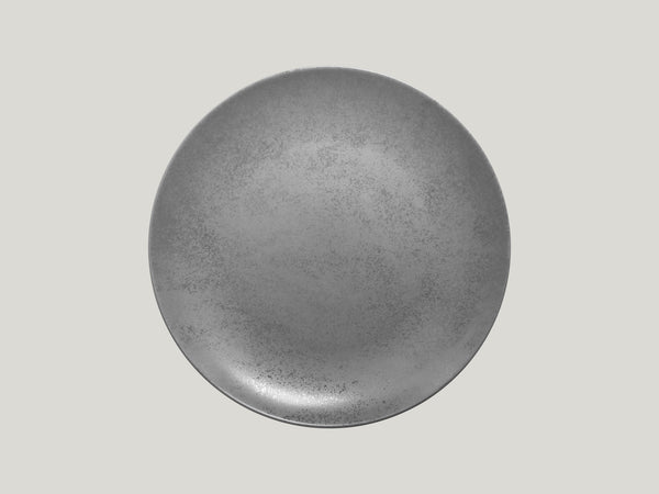 FLAT COUPE PLATE, 11.4"D, GREY_0