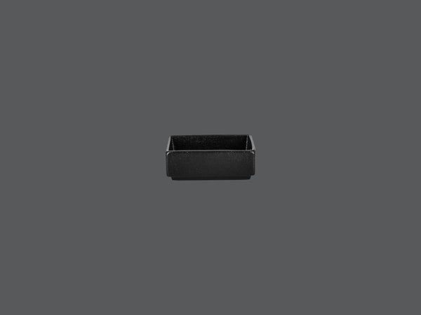 SQUARE DISH - GOMA, 3.35"L, 3.35"W, BLACK_0