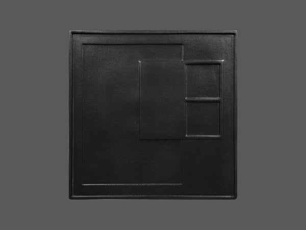 SQUARE PLATTER - ABURA, 11.8"L, 11.8"W, BLACK_0