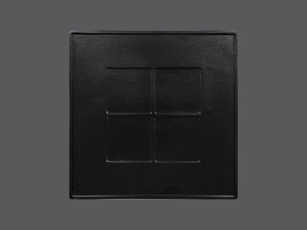 SQUARE PLATTER - AMAI, 11.8"L, 11.8"W, BLACK_0