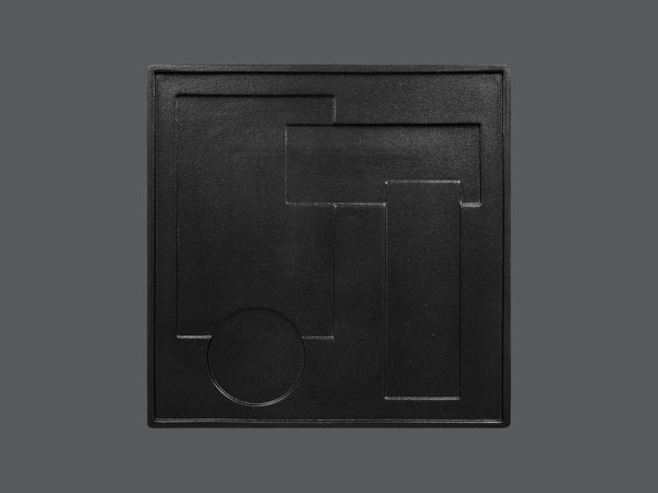 SQUARE PLATTER - KUDAMONO, 11.8"L, 11.8"W, BLACK_0