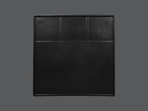 SQUARE PLATTER - SUPPAI, 11.8"L, 11.8"W, BLACK_0