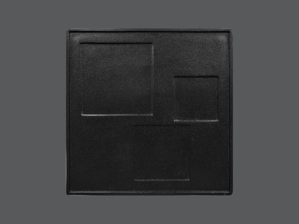 SQUARE PLATTER - UNAMI, 11.8"L, 11.8"W, BLACK_0