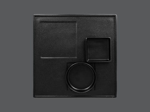 SQUARE PLATTER - UNAMI, 11.8"L, 11.8"W, BLACK_2