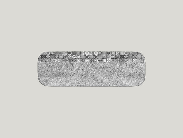 RECTANGULAR PLATE , 13"L, 4.35"W, GREY_0