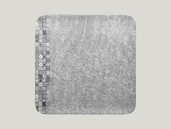 SQUARE PLATE, 13"L, 13"W, GREY_0