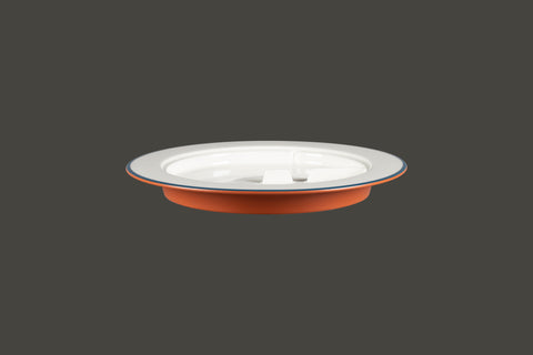 PLATE WITH RIM, 11"D, WHITE_5