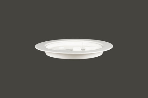 PLATE WITH RIM, 11"D, WHITE_1