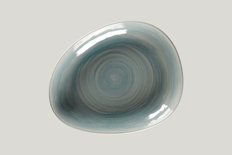 ORGANIC DEEP PLATE, 11"L, 8.9"W, SAPPHIRE_1