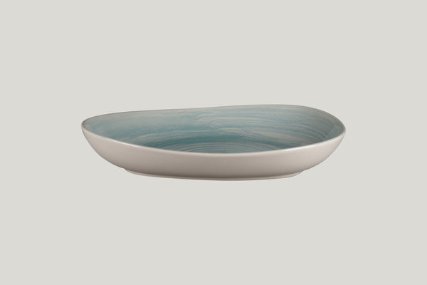 ORGANIC DEEP PLATE, 11"L, 8.9"W, SAPPHIRE_0