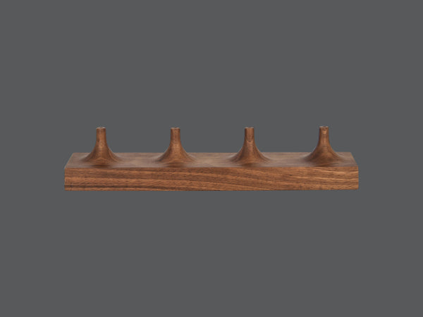 RECTANGULAR WOODSTAND, 4 HOLES, 11.4"L, 2.75"W_0