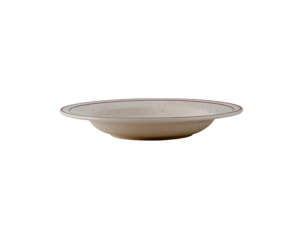 Tuxton Rim Soup Bowl 8 ¾" x 1 ⅝" Bahamas Eggshell Brown Speckles_0