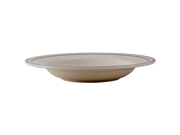 Tuxton Pasta Bowl Salad & Pasta Bowls 11 ⅛" x 1 ¾" Bahamas Eggshell Brown Speckles_0