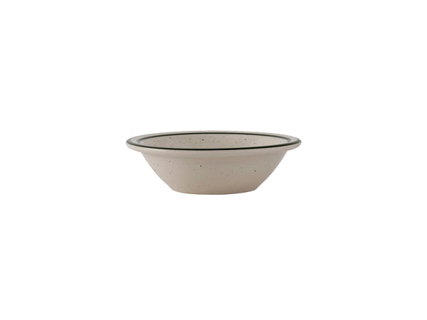 Tuxton Fruit Dish Narrow Rim Fruit Bowl 4 ⅝" x 1 ⅜" Emerald Eggshell NR Green Speckles_0