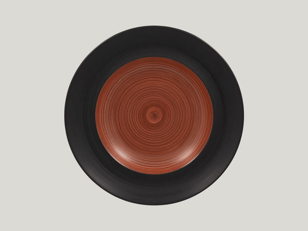 ROUND DEEP PLATE, 11.8"D, WALNUT_0