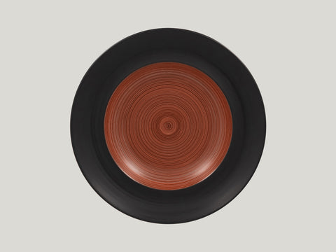 ROUND DEEP PLATE, 11.8"D, WALNUT_0