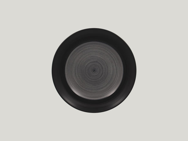 ROUND FLAT PLATE, 9.45"D, GREY_0