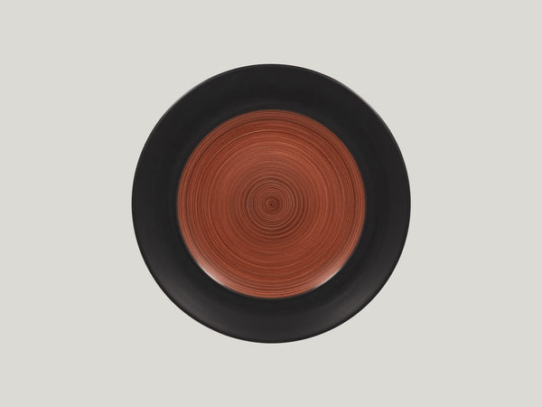 ROUND FLAT PLATE, 10.65"D, WALNUT_0