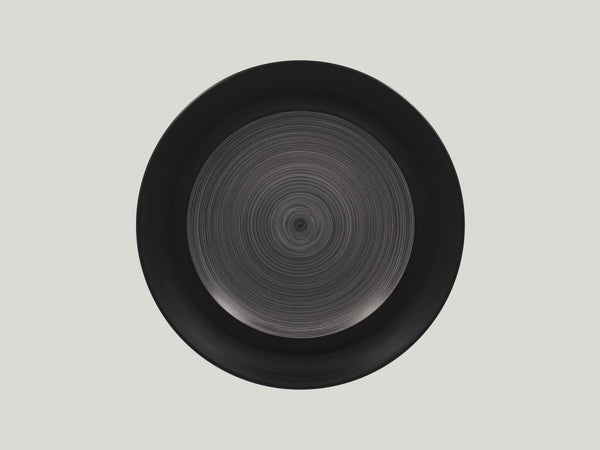 ROUND FLAT PLATE, 11.4"D, GREY_0