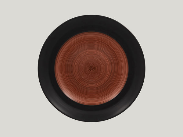 ROUND FLAT PLATE, 12.2"D, WALNUT_0