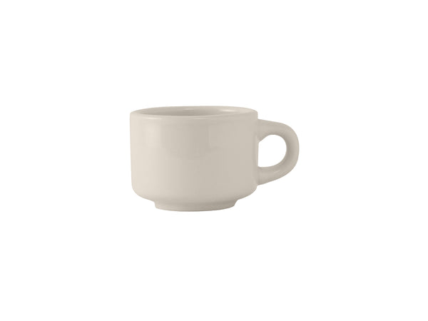 Tuxton Stackable Cup Mug 4 ¼" x 3 ¼" x 2 ½" Reno & Nevada Eggshell_0