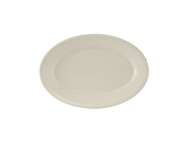 Tuxton Oval Platter Platter 8 ¼" x 5 ¾" Reno Eggshell Rolled Edge_0