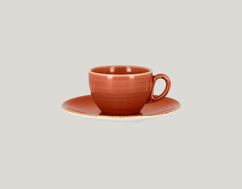 COFFEE CUP, 3.55"D, 2.4"H, 7.8 OZ, CORAL_1