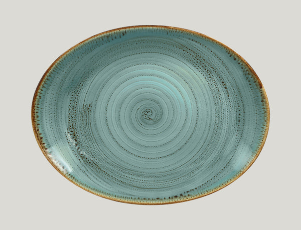 OVAL PLATTER, 14.15"L, 10.65"W, LAGOON_0