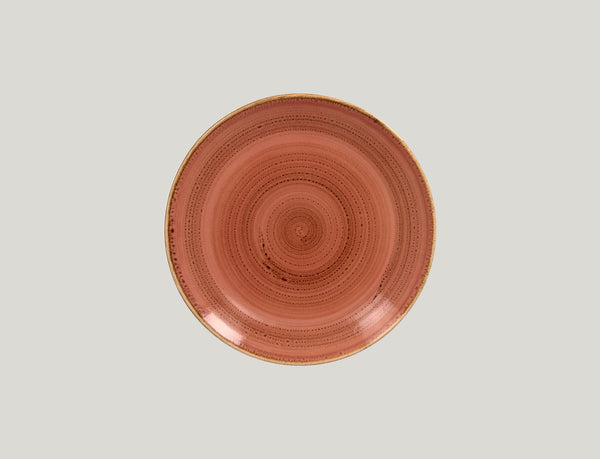 FLAT COUPE PLATE, 8.25"D, CORAL_0