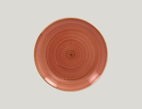 FLAT COUPE PLATE, 9.45"D, CORAL_0