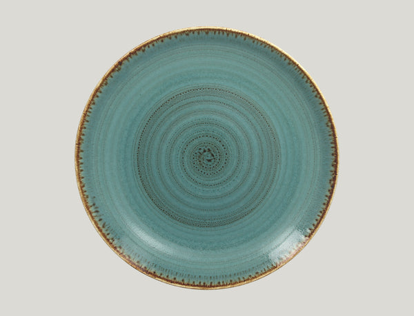 FLAT COUPE PLATE, 11.4"D, LAGOON_0