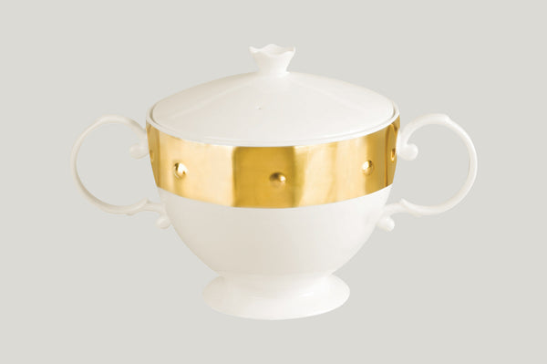 SOUP TUREEN & LID - PRINCESS GOLDEN, 8.45"D, 114.95 OZ, PLAIN_0