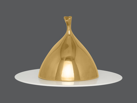 CLOCHE CLOVER, 7.1"D, GOLD_1